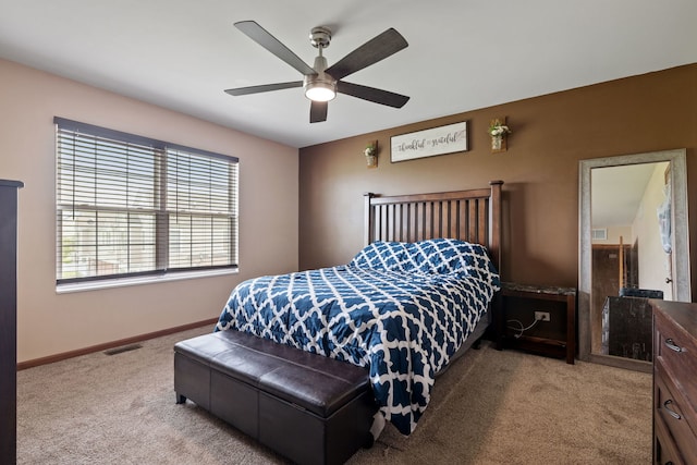 1020 Heron Cir, Joliet, IL 60431 - carpeted bedroom featuring baseboards and ceiling fan
