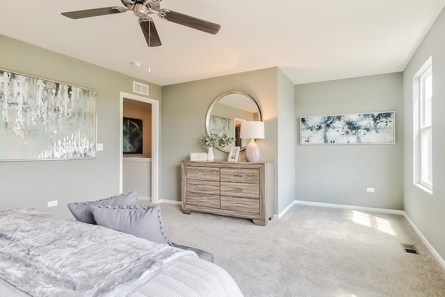 1768 Breton Ave, North Aurora, IL 60542 - carpeted bedroom with baseboards and a ceiling fan