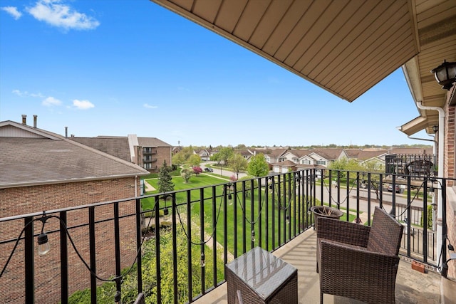 11001 Deblin Ln Unit 307, Oak Lawn, IL 60453 - balcony featuring a residential view