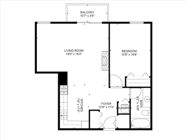 1910 S State St Unit 231, Chicago, IL 60616 - floor plan / room layout