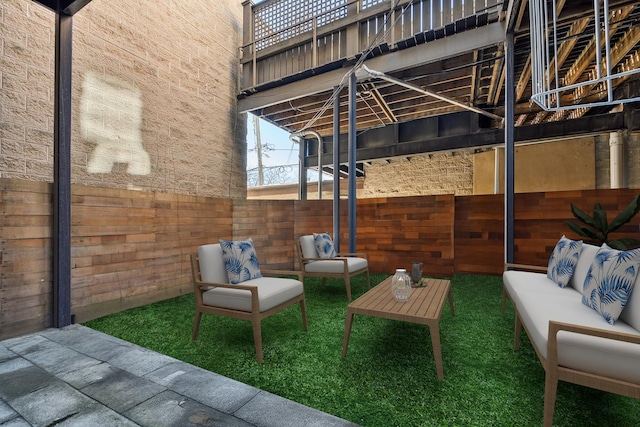 2054 N Mohawk St, Chicago, IL 60614 - view of patio / terrace with outdoor lounge area and fence