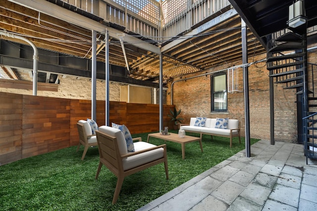 2054 N Mohawk St, Chicago, IL 60614 - view of patio / terrace with an outdoor living space