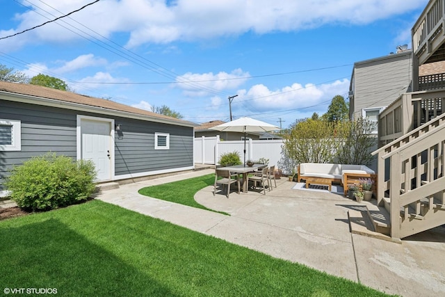 4328 N Ridgeway Ave, Chicago, IL 60618 - view of yard with a patio and an outdoor living space