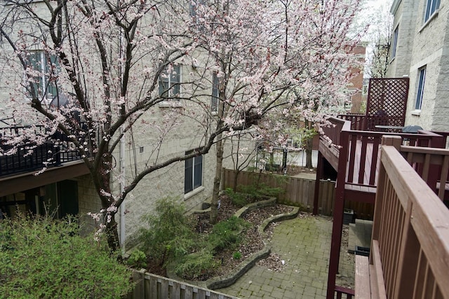 19 W 15th St, Chicago, IL 60605 - view of home's exterior featuring fence and a deck