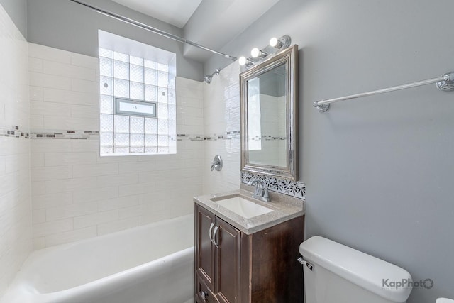 4006 W Nelson St Unit 6A, Chicago, IL 60641 - full bathroom featuring toilet, shower / bathtub combination, and vanity