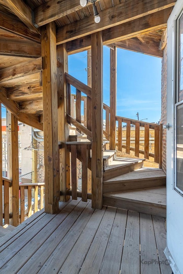 4006 W Nelson St Unit 6A, Chicago, IL 60641 - view of wooden terrace