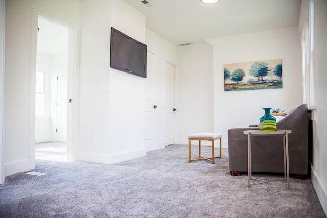 118 W 118th St, Chicago, IL 60628 - living area featuring carpet flooring and baseboards