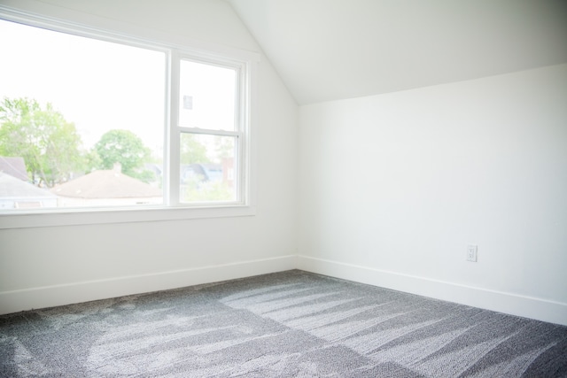 118 W 118th St, Chicago, IL 60628 - bonus room with vaulted ceiling, carpet floors, and baseboards