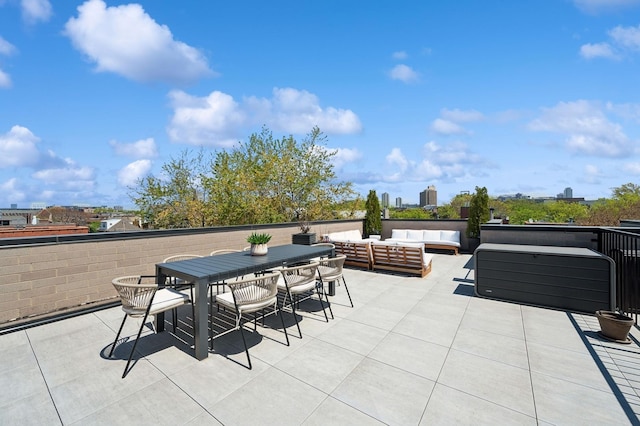 view of patio / terrace with an outdoor hangout area