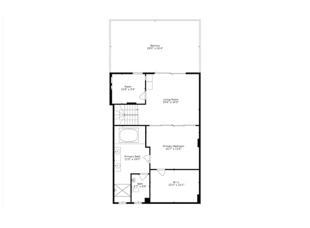 6 S Laflin St Unit 913, Chicago, IL 60607 - floor plan / room layout