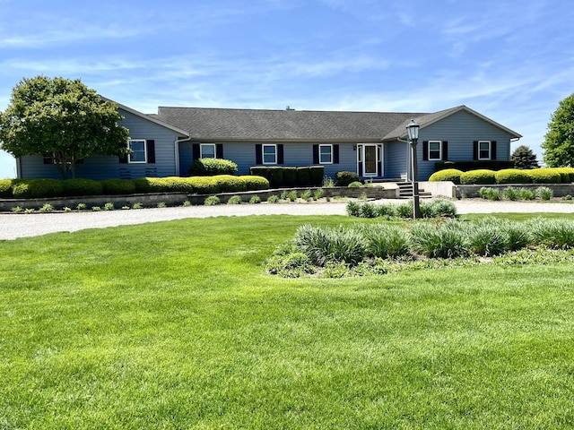 80 N 14th Rd, Lostant, IL 61334 - ranch-style home featuring a front yard