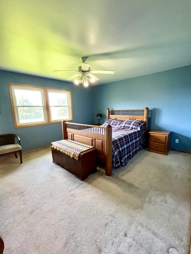 80 N 14th Rd, Lostant, IL 61334 - carpeted bedroom with a ceiling fan