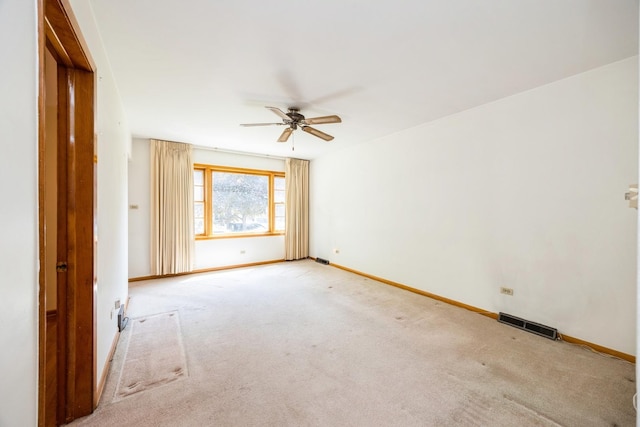 3714 S 58th Ave, Cicero, IL 60804 - empty room featuring ceiling fan, light carpet, and baseboards