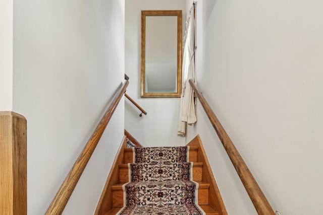 view of stairway