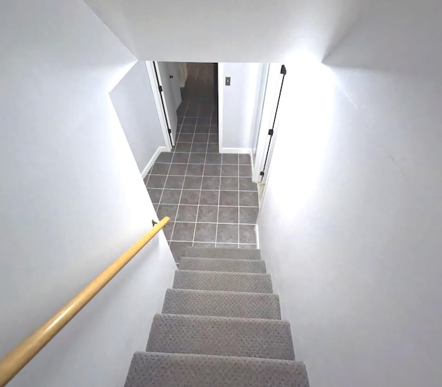 6209 N Nagle Ave, Chicago, IL 60646 - staircase featuring tile patterned flooring