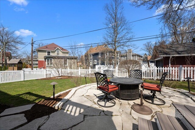 5233 Carpenter St, Downers Grove, IL 60515 - view of patio / terrace featuring outdoor dining area and a residential view