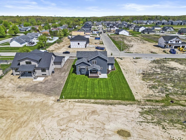 aerial view of residential area