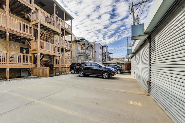 view of vehicle parking