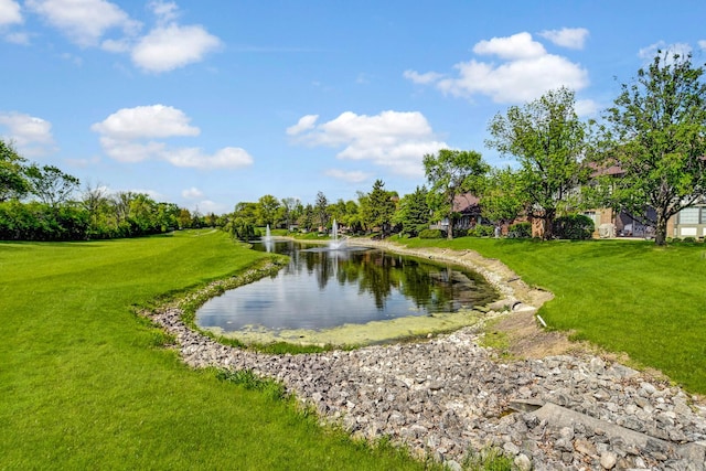 13228 S Westview Dr Unit 2A, Palos Heights, IL 60463 - view of community featuring a water view and a yard
