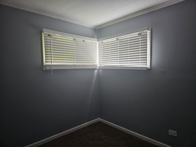 216 Washington St, Park Forest, IL 60466 - carpeted spare room featuring baseboards and ornamental molding