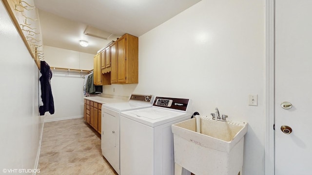 315 Carmelhead Ln, Schaumburg, IL 60193 - laundry room with cabinet space, washer and clothes dryer, attic access, and baseboards