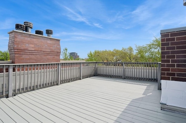 1018 N Honore Ave Unit C, Chicago, IL 60622 - view of wooden terrace