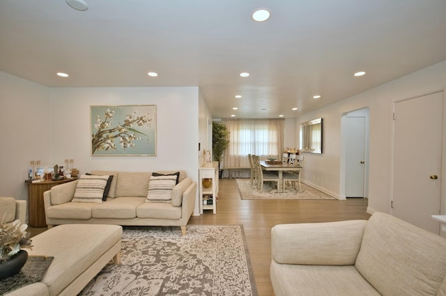 5025 Jerome Ave, Skokie, IL 60077 - living area with recessed lighting and wood finished floors