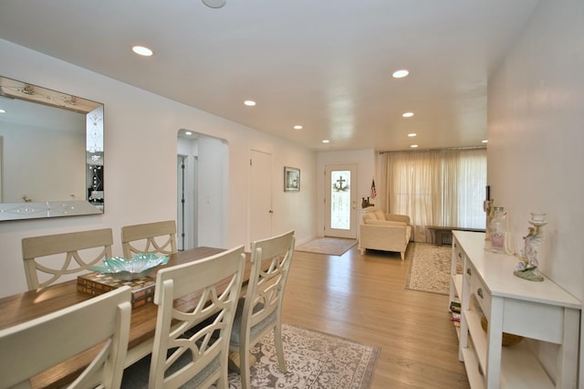 5025 Jerome Ave, Skokie, IL 60077 - dining area featuring light wood finished floors and recessed lighting