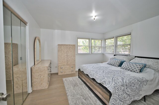 5025 Jerome Ave, Skokie, IL 60077 - bedroom with wood finished floors and a closet