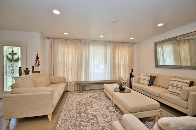 5025 Jerome Ave, Skokie, IL 60077 - living area with wood finished floors and recessed lighting