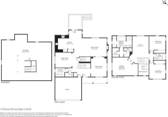 1159 Clover Hill Ln, Elgin, IL 60120 - property floor plan