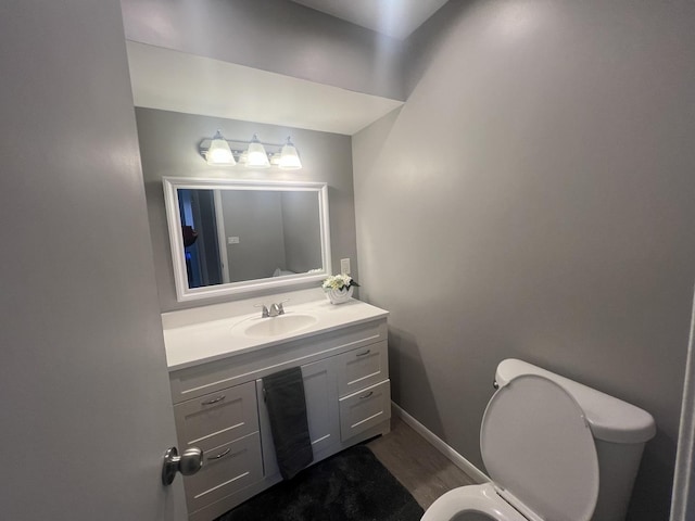 18840 May Ave, Homewood, IL 60430 - bathroom featuring vanity and wood finished floors