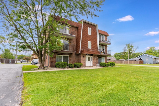 15302 Kenton Ave Unit 3, Oak Forest, IL 60452 - view of front of property with a balcony
