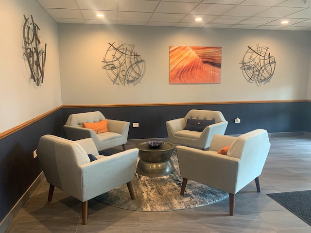 1327 E Washington St Unit 207, Des Plaines, IL 60016 - lobby featuring a drop ceiling and recessed lighting