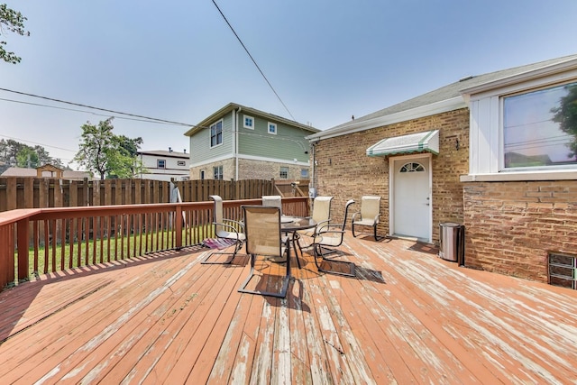 7657 N Osceola Ave, Niles, IL 60714 - deck featuring outdoor dining area