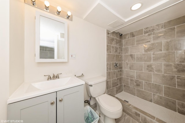 4747 W Monroe St, Chicago, IL 60644 - full bath with toilet, vanity, and tiled shower