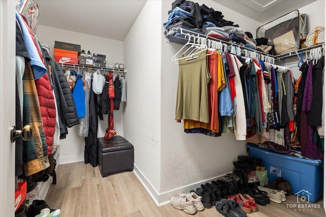 1308 Burry St, Joliet, IL 60435 - walk in closet featuring wood finished floors