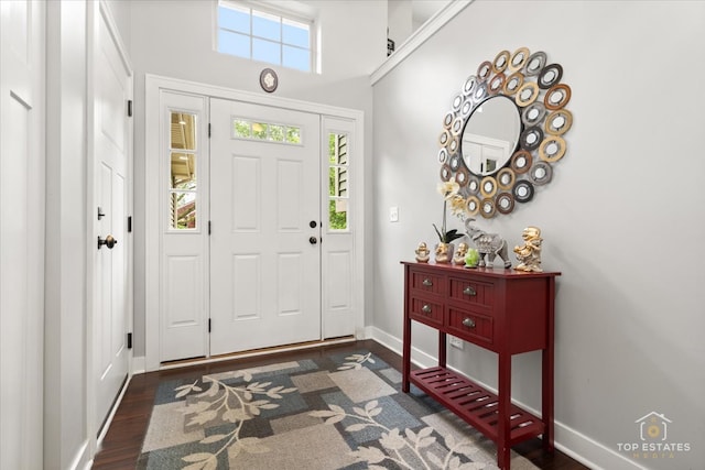 1308 Burry St, Joliet, IL 60435 - foyer featuring baseboards and wood finished floors
