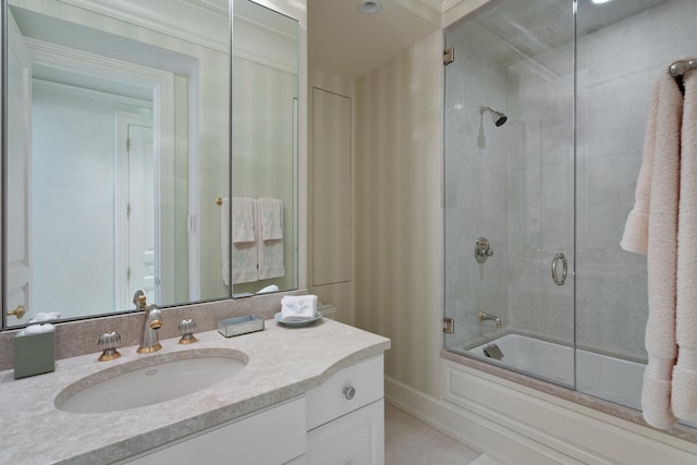 65 E Goethe St Unit 4N, Chicago, IL 60610 - full bathroom featuring enclosed tub / shower combo and vanity
