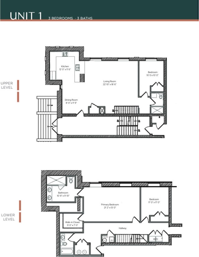 921 N Hoyne Ave Unit 1, Chicago, IL 60622 - floor plan / room layout