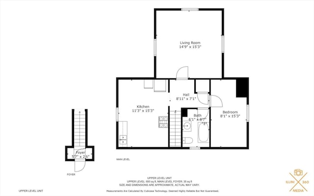 401 S Maple St, Urbana, IL 61801 - room layout