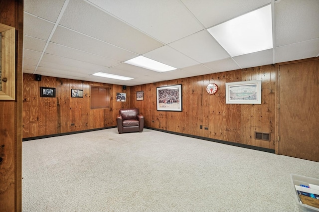 1251 Country Ln, Deerfield, IL 60015 - unfurnished room with a paneled ceiling and wood walls