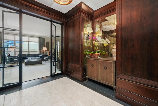 bar with french doors