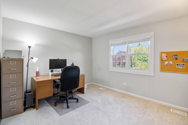 1527 Steeplechase Ct, Green Oaks, IL 60048 - home office with light colored carpet and baseboards