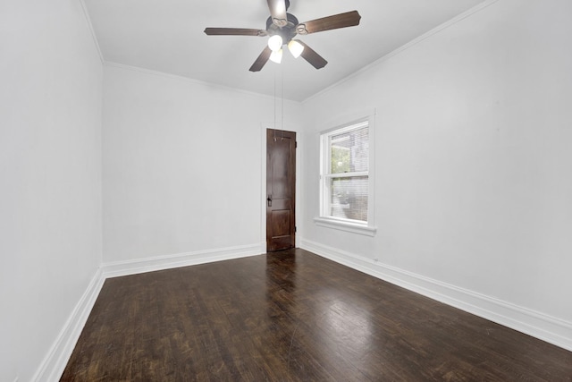 1022 N Lavergne Ave, Chicago, IL 60651 - unfurnished room featuring wood finished floors, ceiling fan, baseboards, and ornamental molding