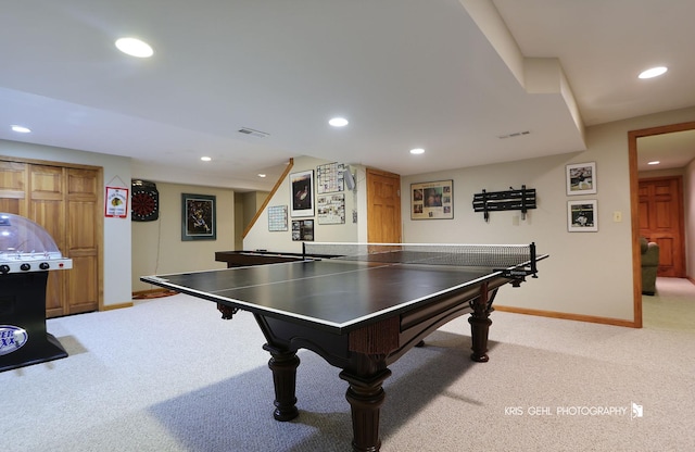 36708 Old Woods Trl, Gurnee, IL 60031 - playroom featuring light carpet and recessed lighting