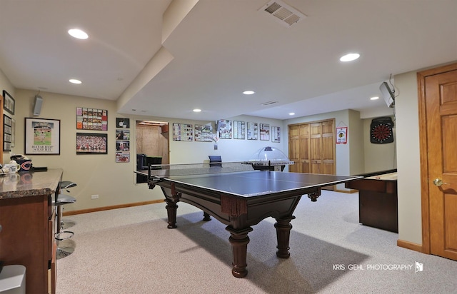 36708 Old Woods Trl, Gurnee, IL 60031 - recreation room featuring carpet floors and recessed lighting