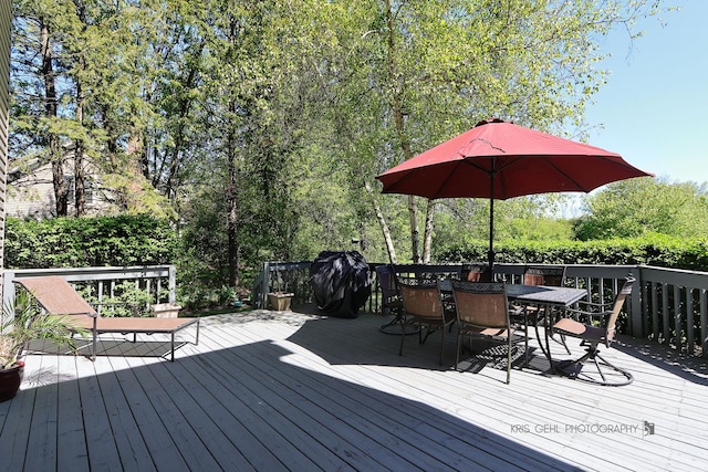 36708 Old Woods Trl, Gurnee, IL 60031 - wooden terrace featuring outdoor dining space