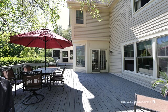 36708 Old Woods Trl, Gurnee, IL 60031 - deck featuring outdoor dining space