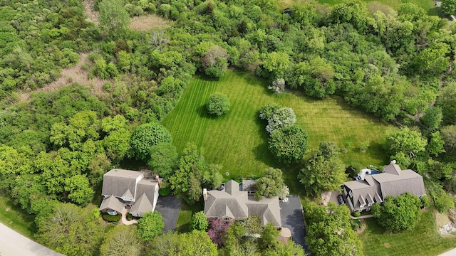 36708 Old Woods Trl, Gurnee, IL 60031 - aerial view of a heavily wooded area